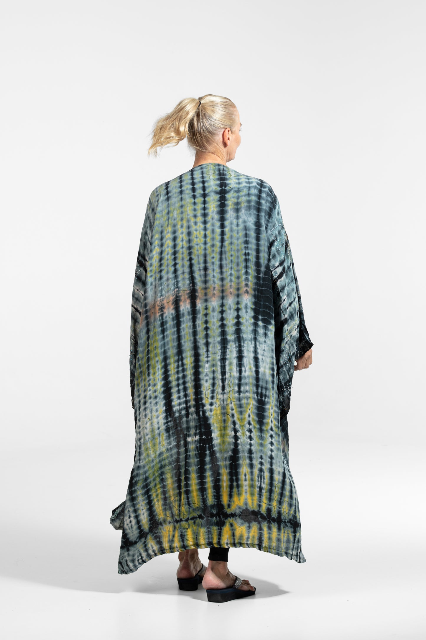 Gaia Kimono hellgrün-rostschwarz
