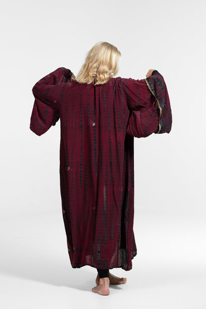 Kimono sequins red-black