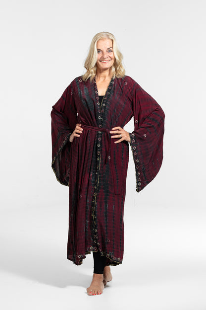 Kimono sequins red-black
