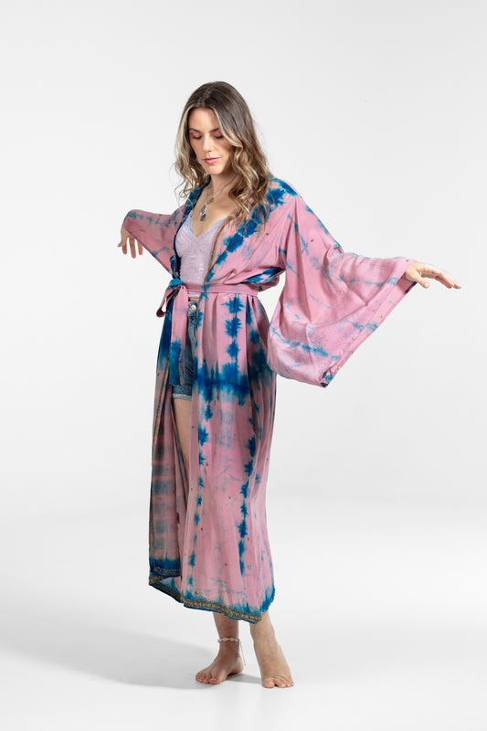 Devi Kimono rose-blue