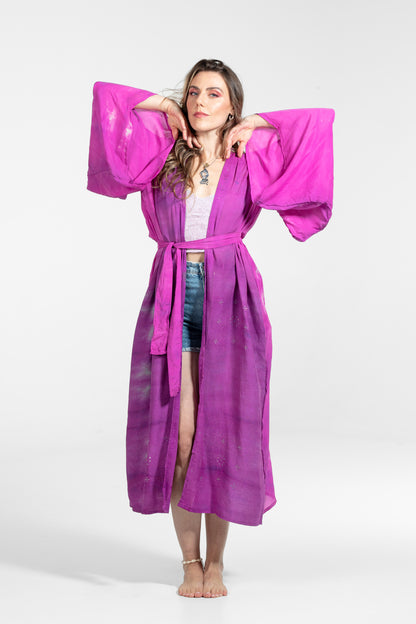 Devi Kimono Strasssteine ​​rosa-weiß