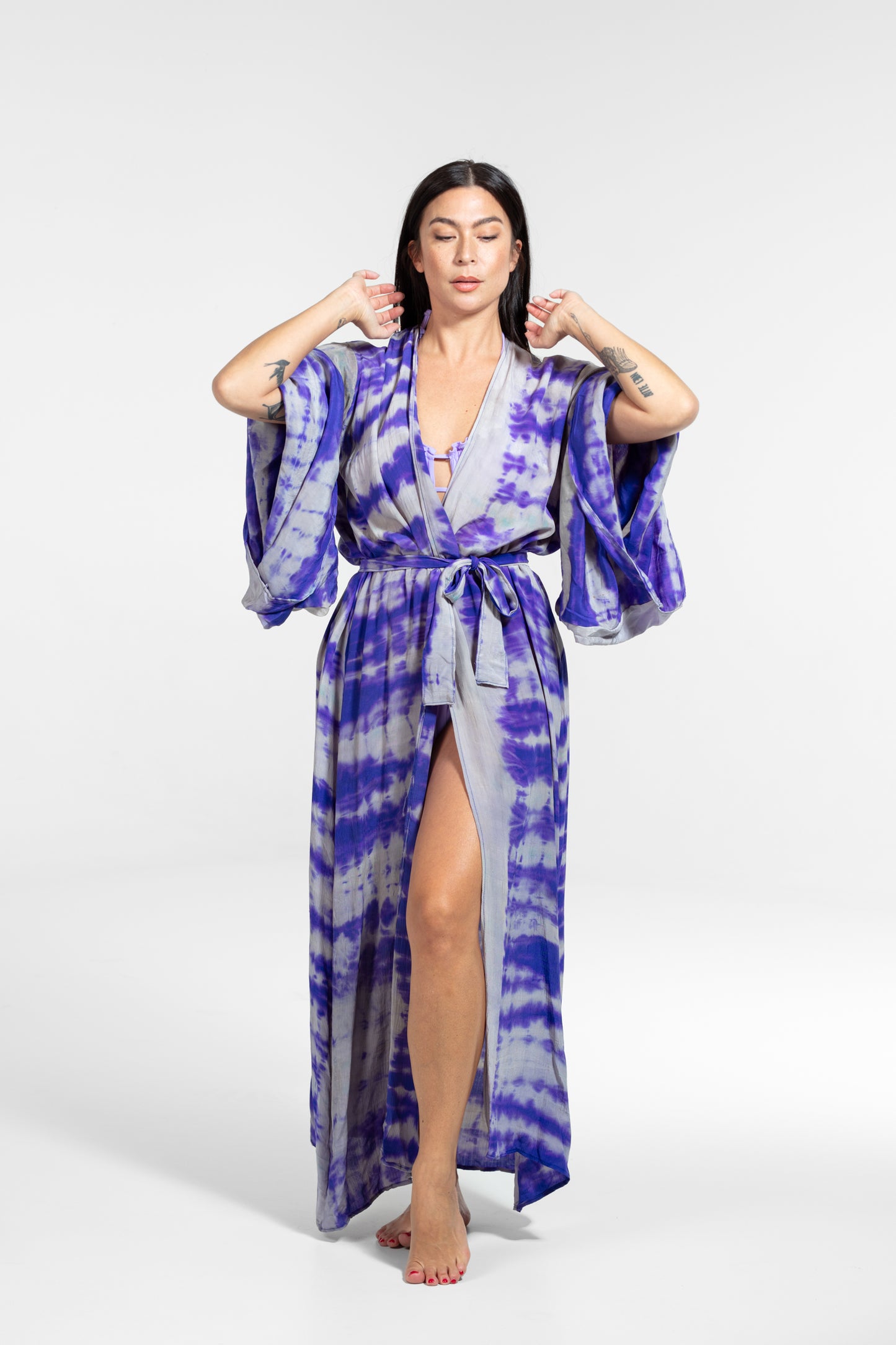 Freya Kimono light purple- purple