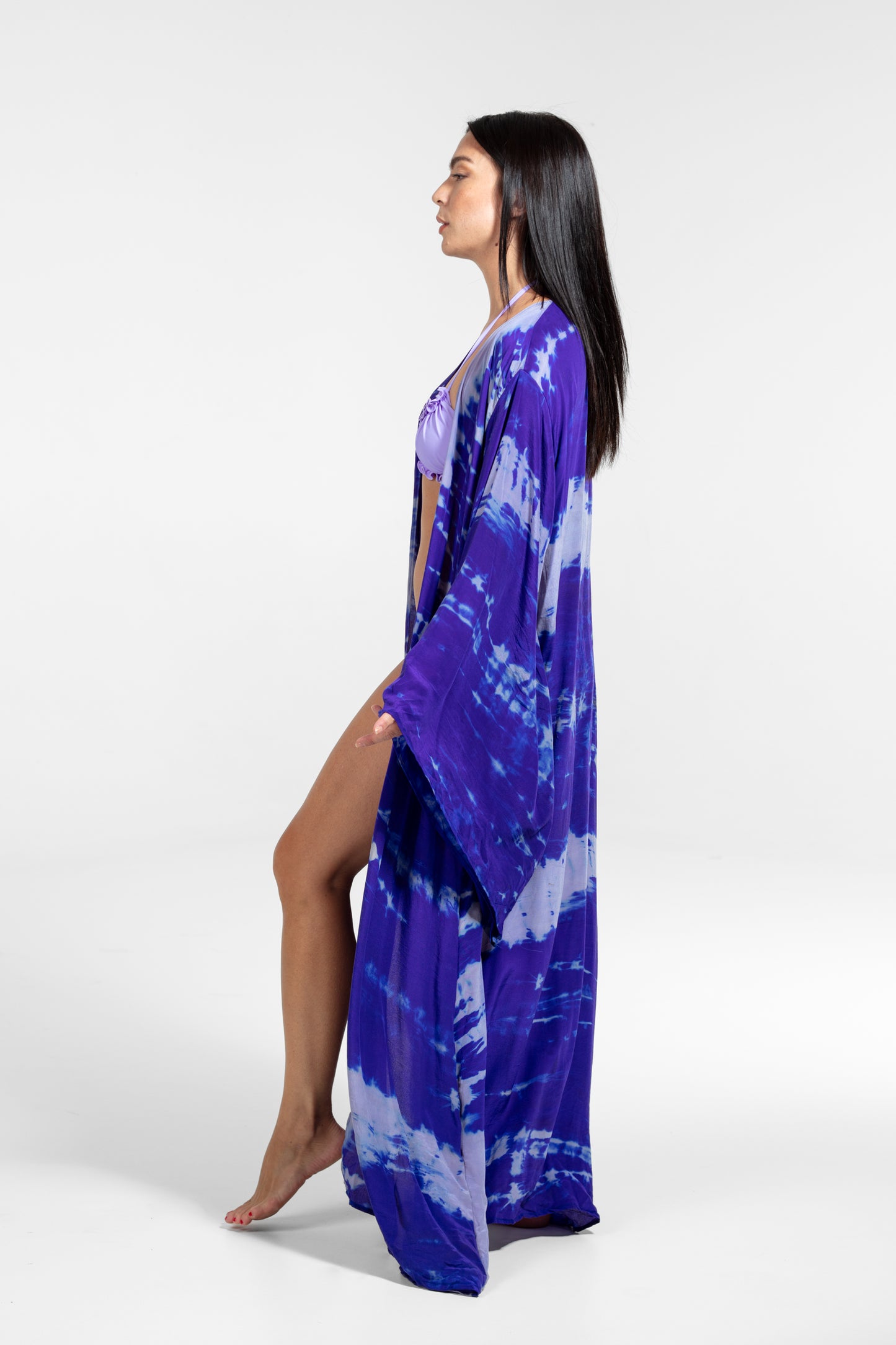 Freya Kimono lila-helllila-blau