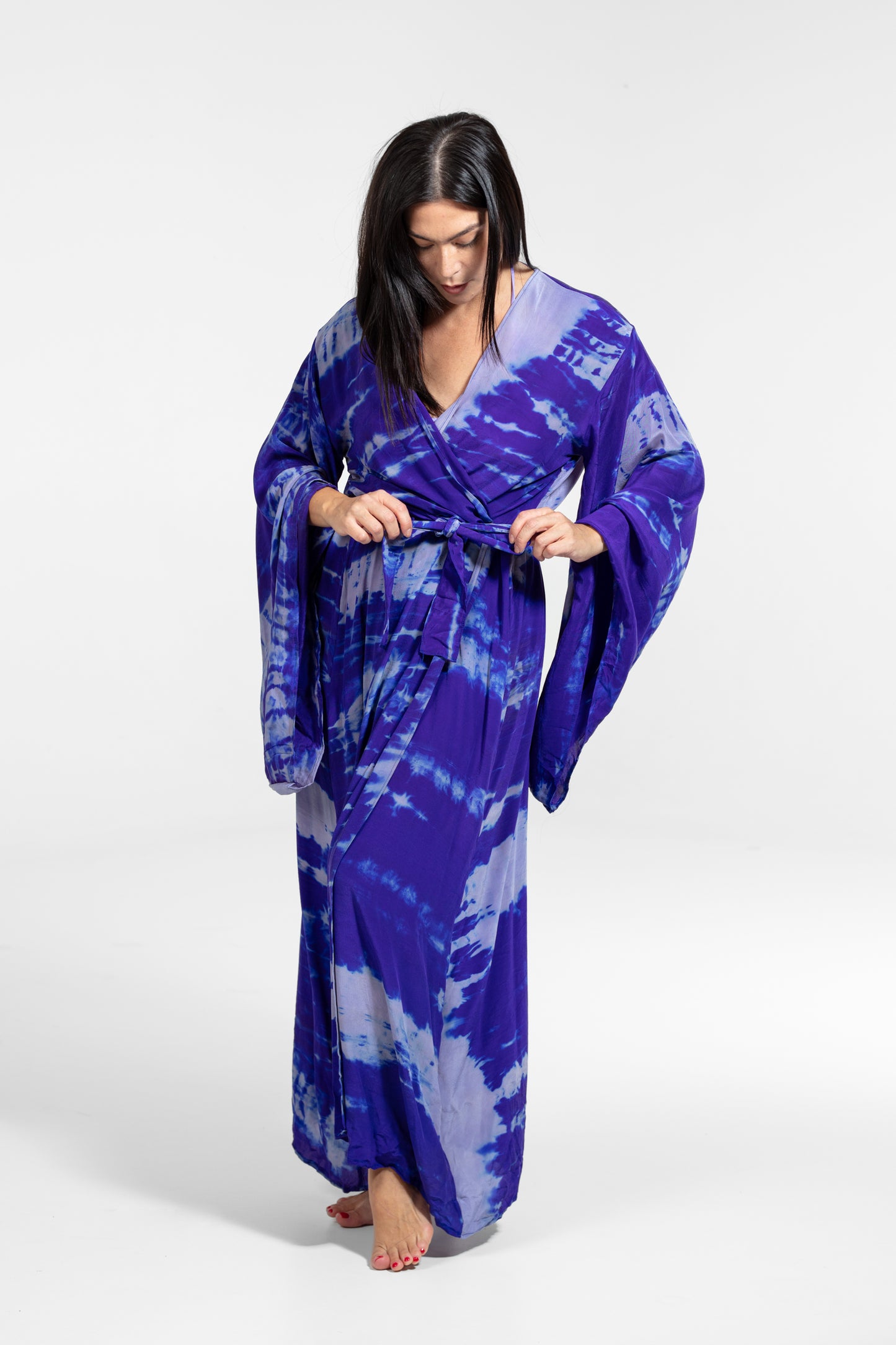 Freya Kimono lila-helllila-blau