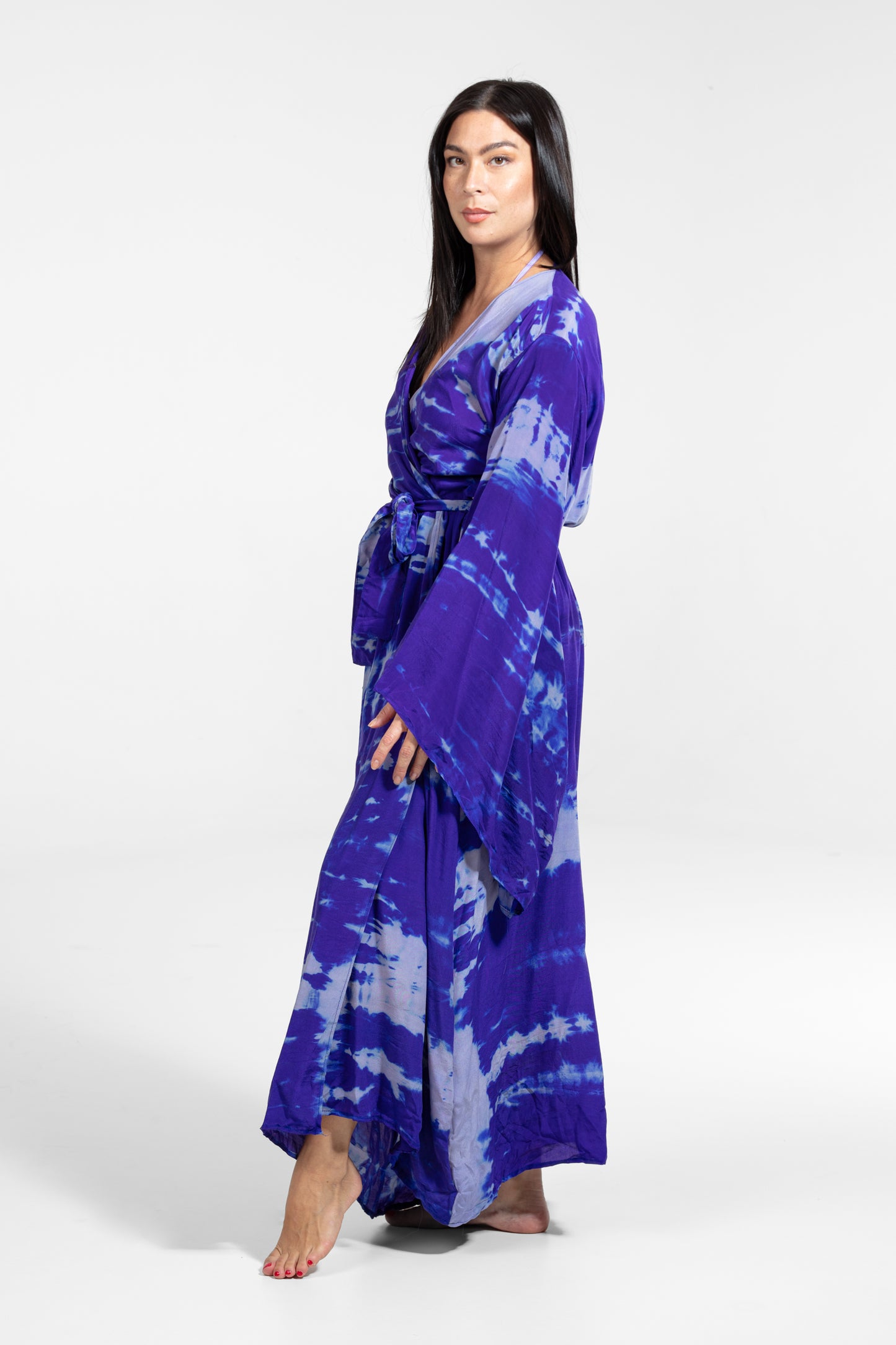 Freya Kimono lila-helllila-blau