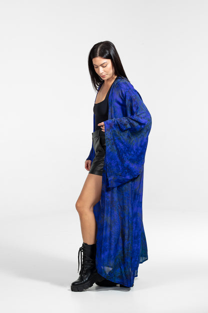 Aura Kimono dark blue-black shorter fit