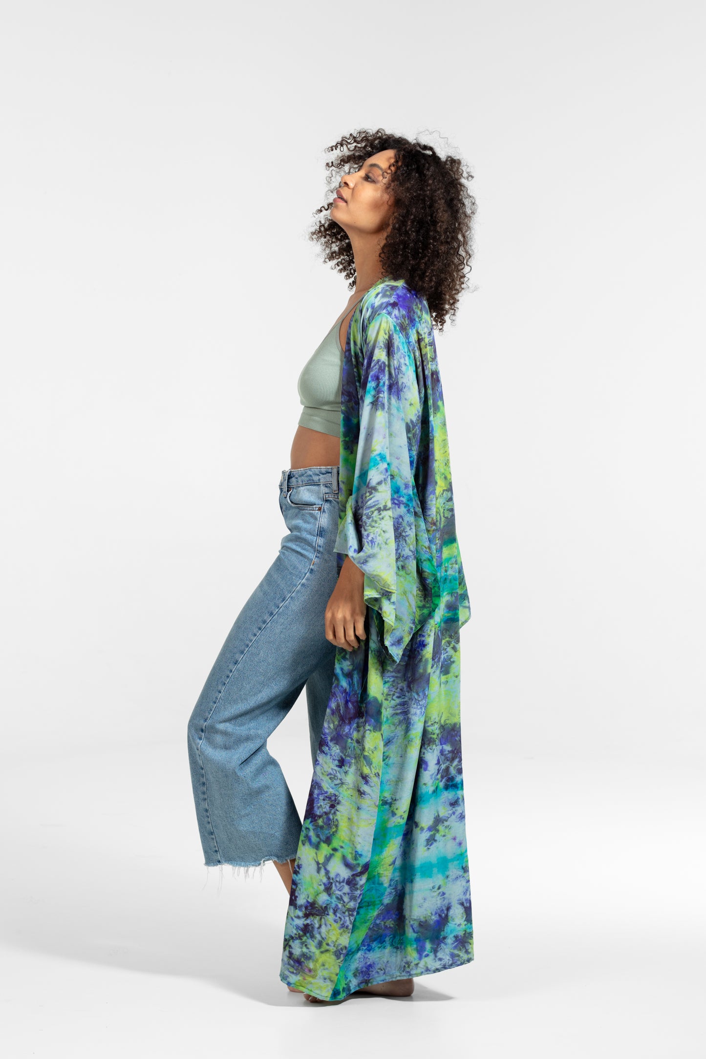 Aura Kimono blaugrün