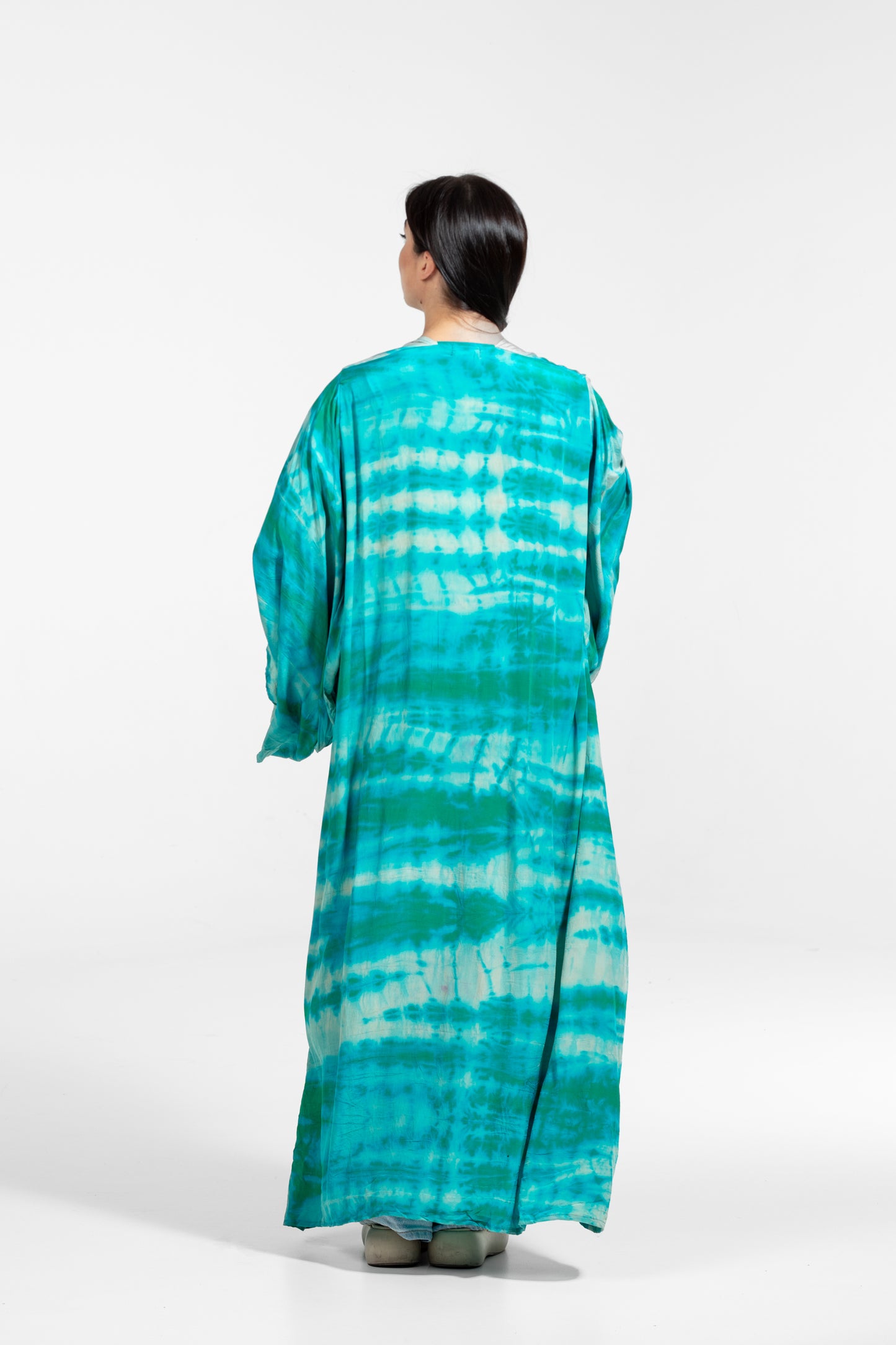 Freya Kimono grün-türkis-weiß