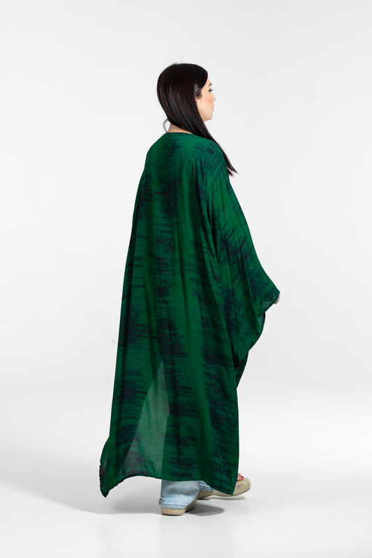 Aura Kimono dark green-navy blue