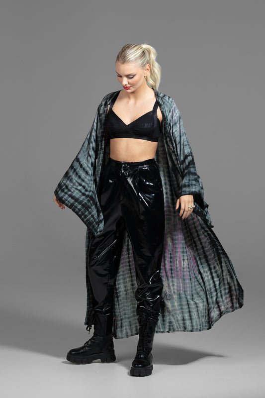 Gaia Kimono weiß-rose-mint-schwarz